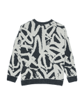 The Quiksilver Womens Headlong Jumper in Bone White Spray Can