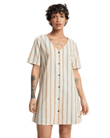 Garrison Dress in Bone White Lomas Stripe