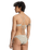 Clickity Clack Bikini Top in Tobacco Clickity Stripe