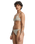 Clickity Clack Bikini Top in Tobacco Clickity Stripe