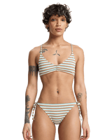 Clickity Clack Bikini Bottoms in Tobacco Clickity Stripe