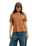 The Quiksilver Womens Essential T-Shirt in Rawhide
