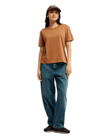 The Quiksilver Womens Essential T-Shirt in Rawhide