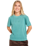 The Quiksilver  Womens Essential T-Shirt in Deep Sea