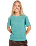 The Quiksilver  Womens Essential T-Shirt in Deep Sea