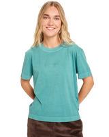 The Quiksilver  Womens Essential T-Shirt in Deep Sea