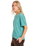 The Quiksilver  Womens Essential T-Shirt in Deep Sea