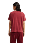 The Quiksilver Womens Essential T-Shirt in Oxblood Red