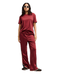 The Quiksilver Womens Essential T-Shirt in Oxblood Red