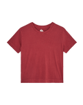 The Quiksilver Womens Essential T-Shirt in Oxblood Red