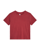 The Quiksilver Womens Essential T-Shirt in Oxblood Red