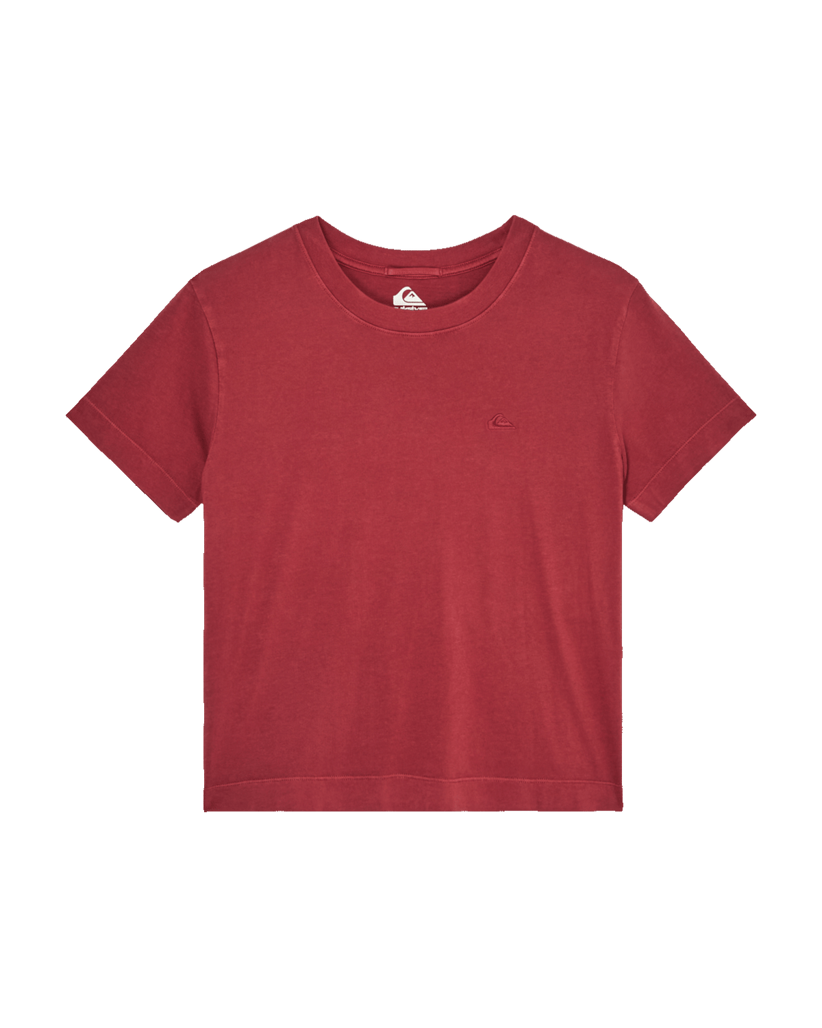 The Quiksilver Womens Essential T-Shirt in Oxblood Red