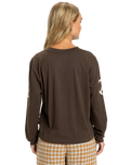 The Quiksilver  Womens Standard Long Sleeve T-Shirt in Chocolate Brown