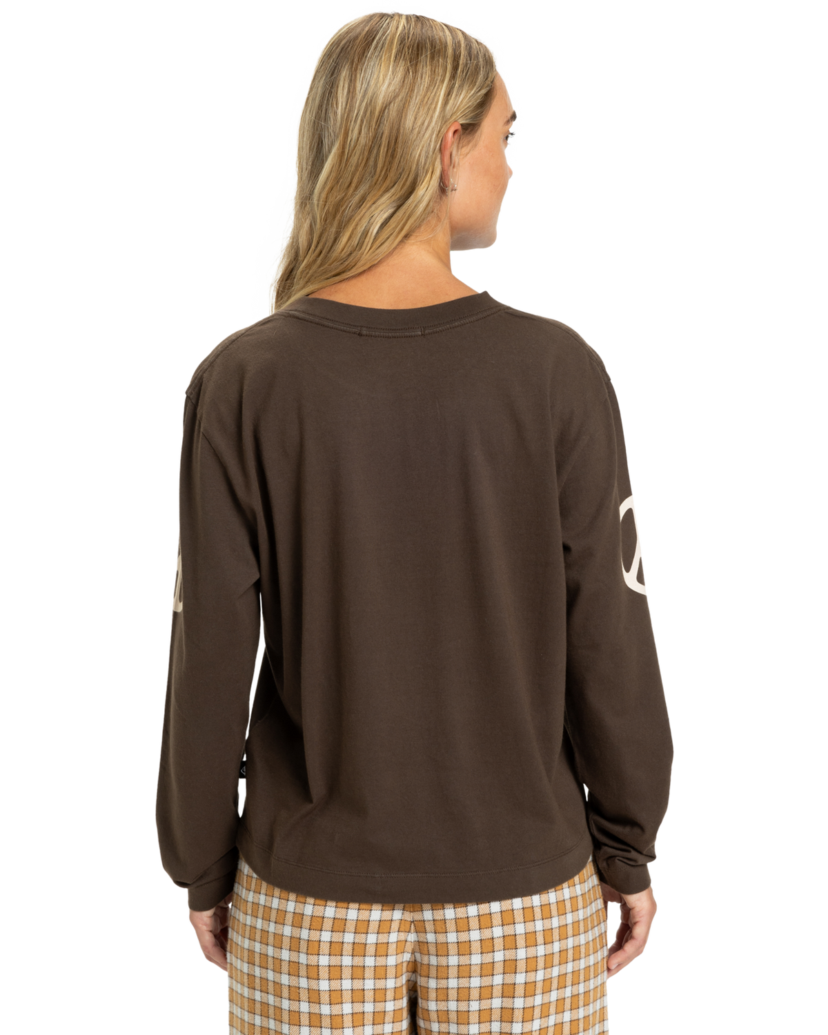 The Quiksilver  Womens Standard Long Sleeve T-Shirt in Chocolate Brown