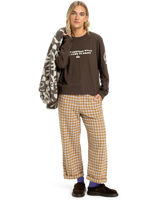 The Quiksilver  Womens Standard Long Sleeve T-Shirt in Chocolate Brown