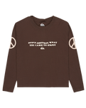The Quiksilver  Womens Standard Long Sleeve T-Shirt in Chocolate Brown