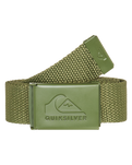 The Quiksilver Principal Schwack Belt in Loden Green