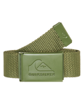 The Quiksilver Principal Schwack Belt in Loden Green