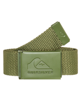 The Quiksilver Principal Schwack Belt in Loden Green