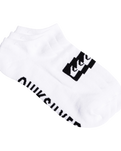 The Quiksilver Mens Ankle Socks (3 Pack) in White