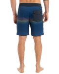 The Quiksilver Mens Surfsilk Straight Leg Boardshorts in Estate Blue Connect