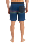 The Quiksilver Mens Surfsilk Straight Leg Boardshorts in Estate Blue Connect