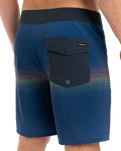 The Quiksilver Mens Surfsilk Straight Leg Boardshorts in Estate Blue Connect