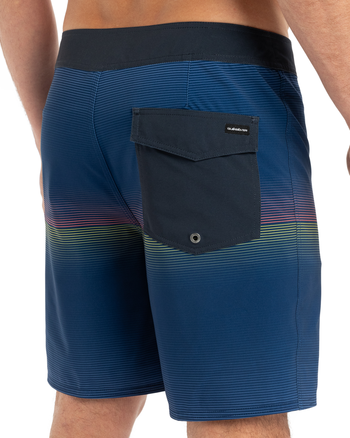 The Quiksilver Mens Surfsilk Straight Leg Boardshorts in Estate Blue Connect