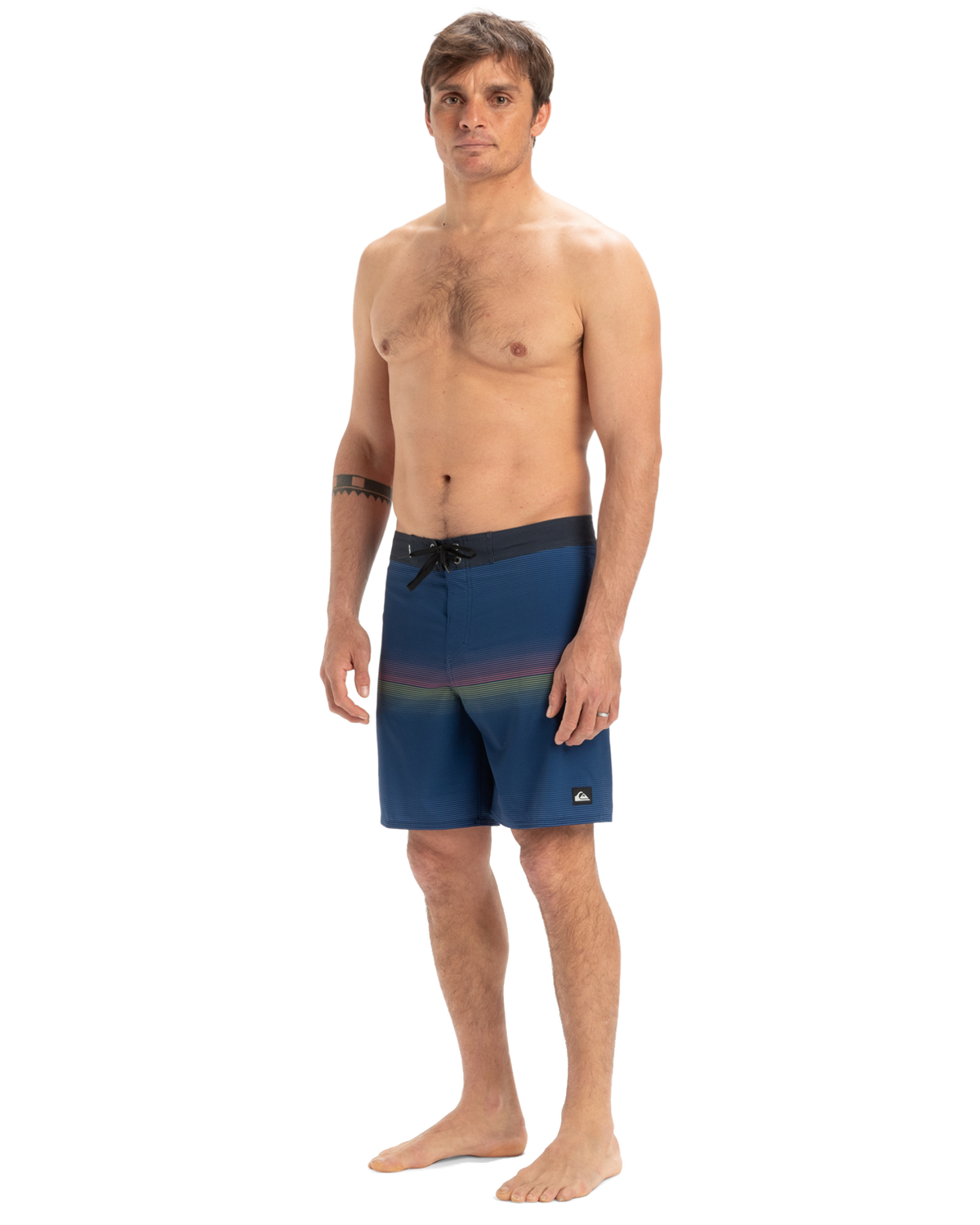 The Quiksilver Mens Surfsilk Straight Leg Boardshorts in Estate Blue Connect