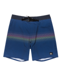 The Quiksilver Mens Surfsilk Straight Leg Boardshorts in Estate Blue Connect