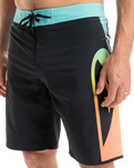 The Quiksilver Mens Surfsilk Holmes Boardshorts in Black Holmes