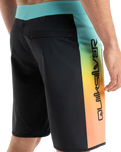 The Quiksilver Mens Surfsilk Holmes Boardshorts in Black Holmes