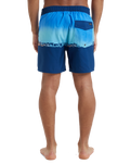 The Quiksilver Mens Everyday Half Jam Boardshorts in Nebulas Blue Wordblock