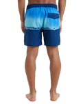 The Quiksilver Mens Everyday Half Jam Boardshorts in Nebulas Blue Wordblock