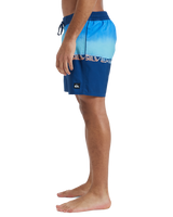 The Quiksilver Mens Everyday Half Jam Boardshorts in Nebulas Blue Wordblock