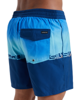 The Quiksilver Mens Everyday Half Jam Boardshorts in Nebulas Blue Wordblock