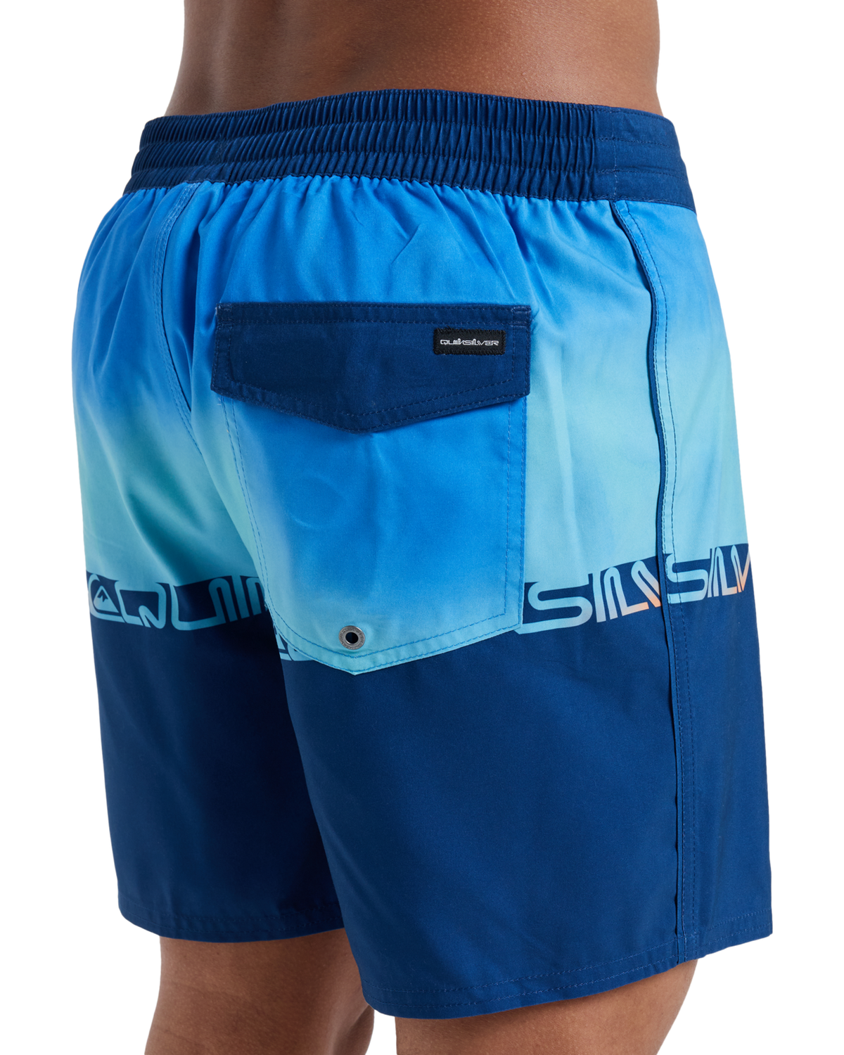 The Quiksilver Mens Everyday Half Jam Boardshorts in Nebulas Blue Wordblock