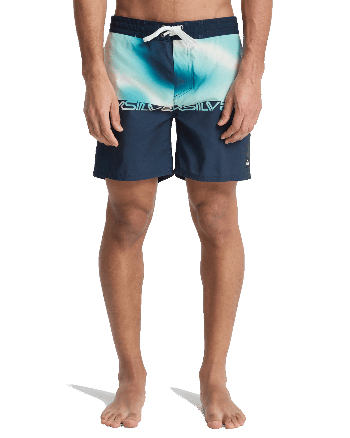 Everyday Half Jam Boardshorts in Dark Navy Wordblock