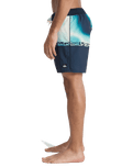 Everyday Half Jam Boardshorts in Dark Navy Wordblock