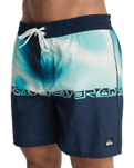 Everyday Half Jam Boardshorts in Dark Navy Wordblock