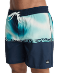 Everyday Half Jam Boardshorts in Dark Navy Wordblock