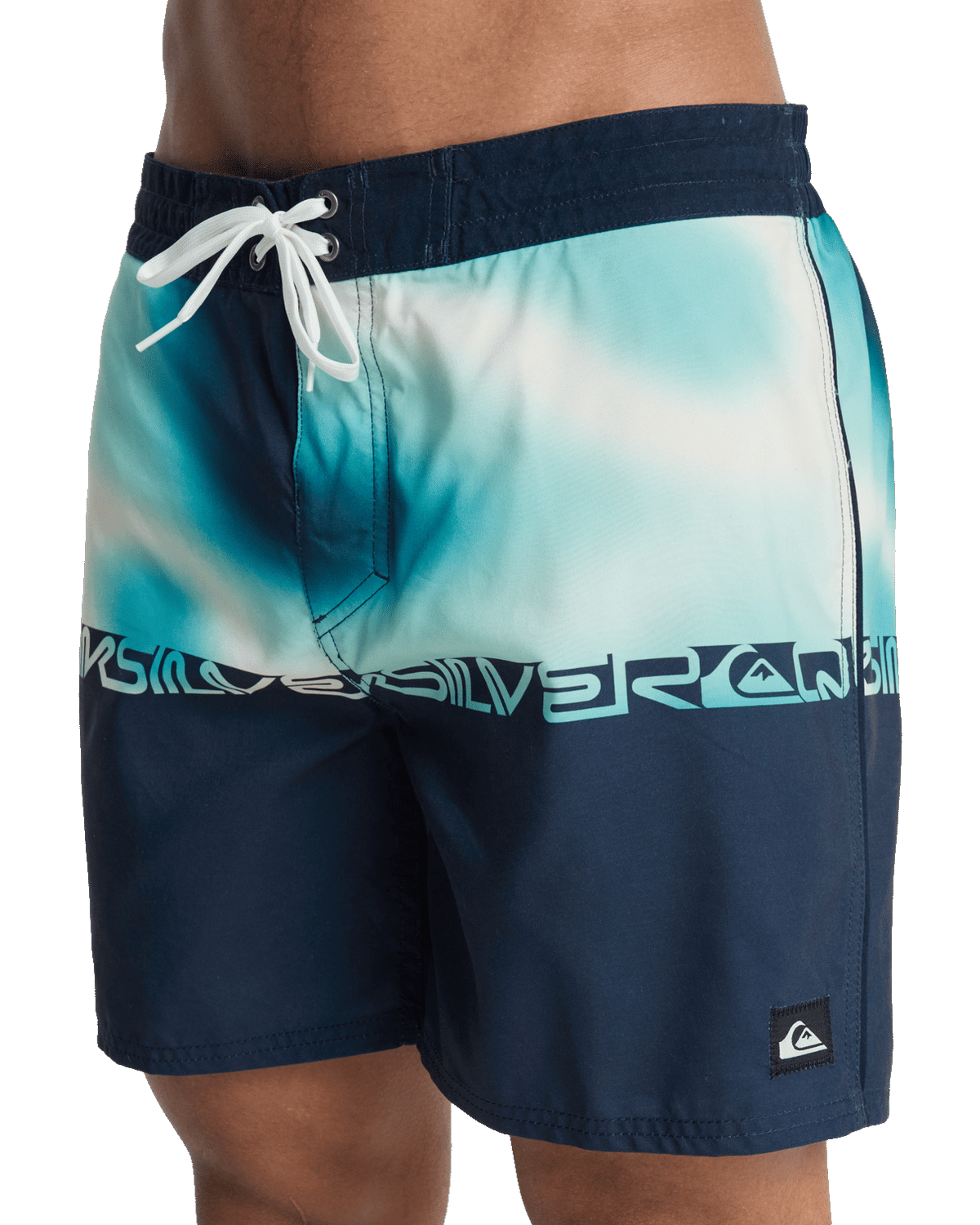 Everyday Half Jam Boardshorts in Dark Navy Wordblock