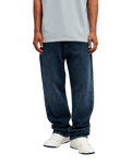 The Quiksilver Mens Regular Denim Jeans in Blue Black Used
