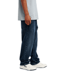 The Quiksilver Mens Regular Denim Jeans in Blue Black Used