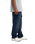 The Quiksilver Mens Regular Denim Jeans in Blue Black Used