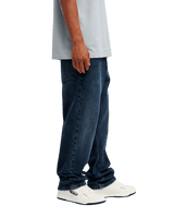 The Quiksilver Mens Regular Denim Jeans in Blue Black Used