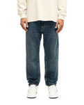 The Quiksilver Mens Straight Denim Jeans in Stone Dirty