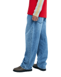 The Quiksilver Mens Baggy Denim Jeans in Stone Used