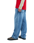 The Quiksilver Mens Baggy Denim Jeans in Stone Used