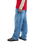 The Quiksilver Mens Baggy Denim Jeans in Stone Used